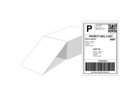 yellow direct thermal labels