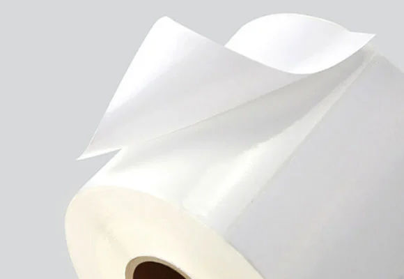 white bopp label material